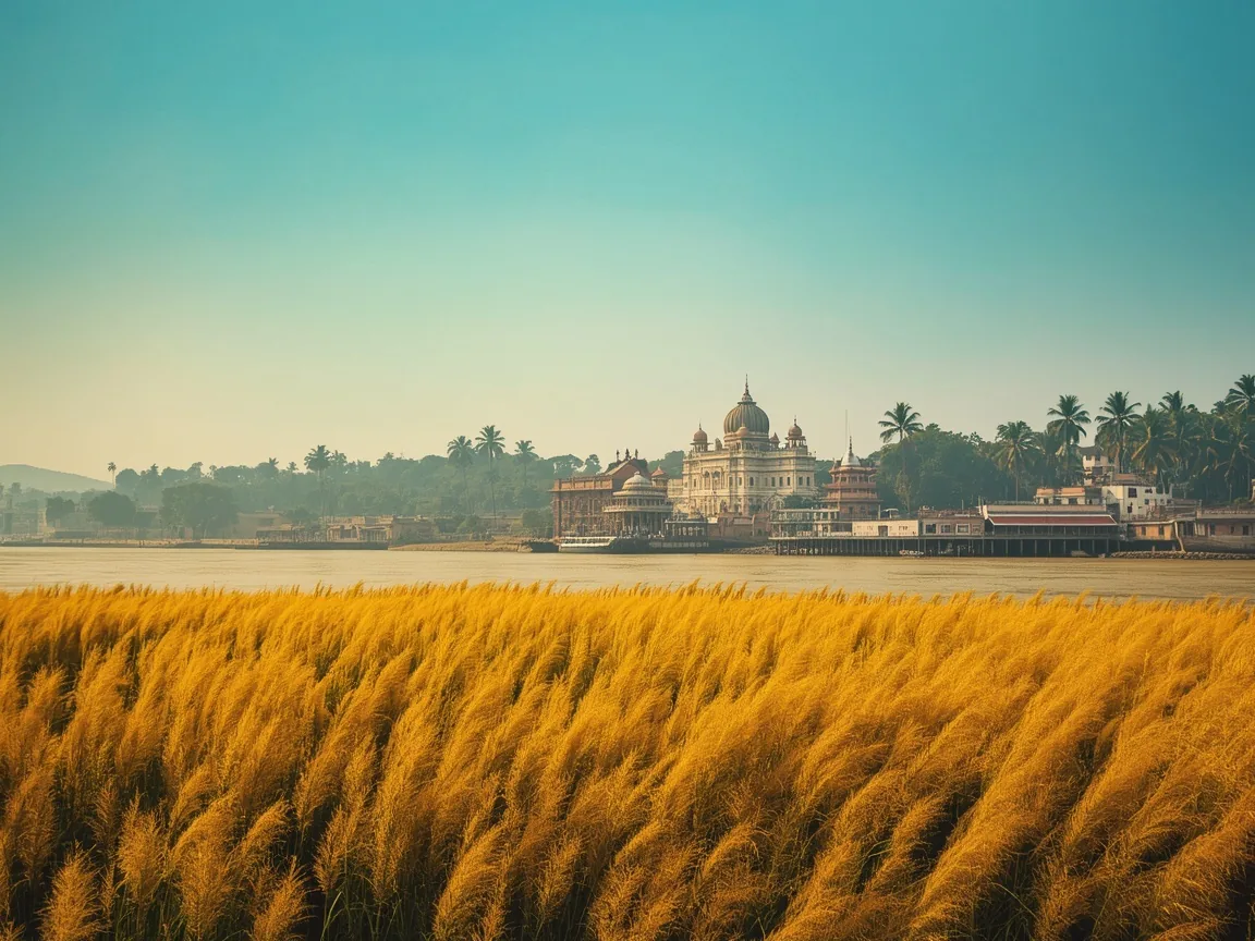 Riverside town, kaash grass