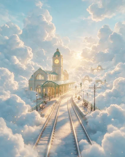Station in the clouds