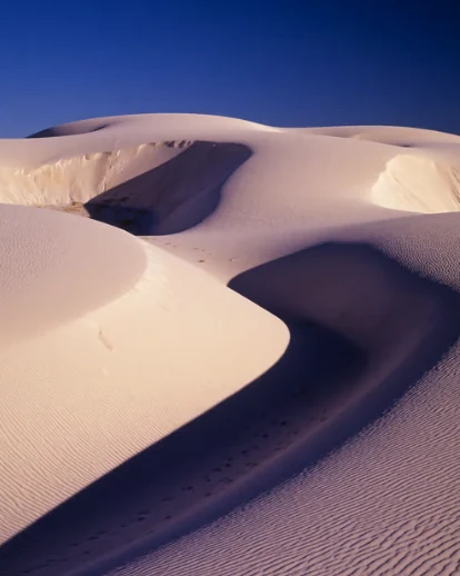 Gypsum dunes at last light