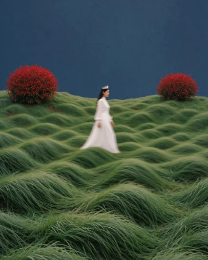 Crown in the grass