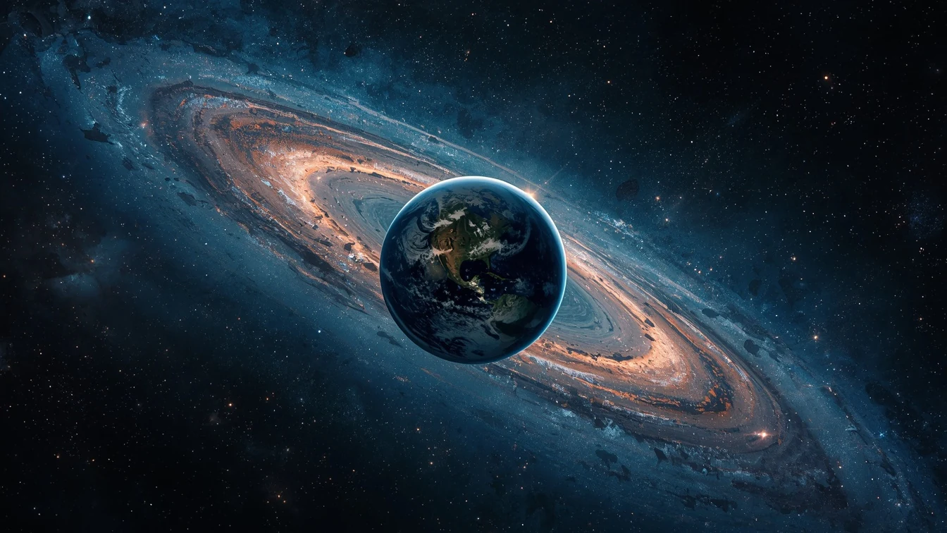 Earth against the spiral